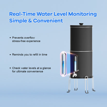 Joypur Visdow Black Gravity Water Filter System