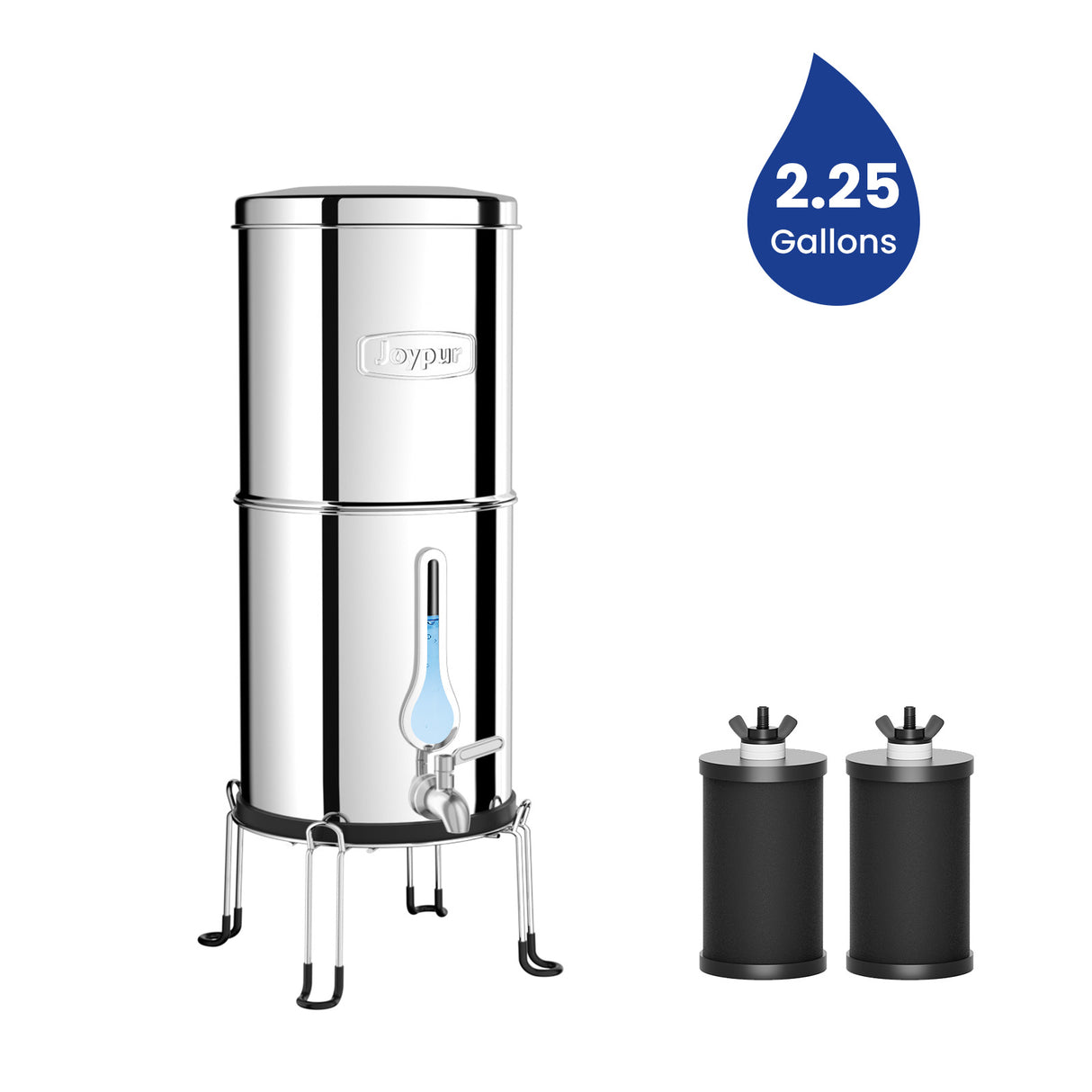 Joypur Visdow Classic Gravity Water Filter System with Iconic Dome Lid