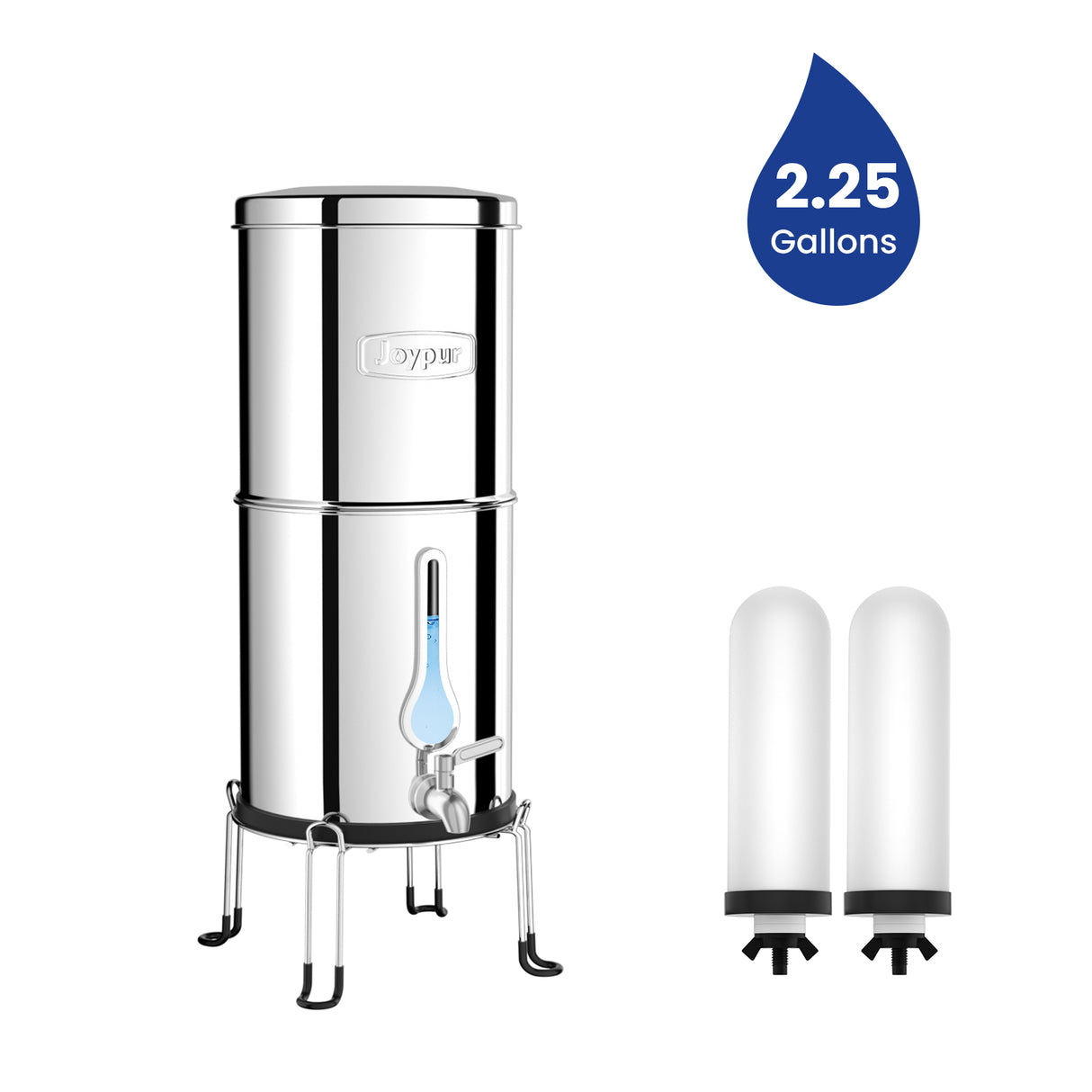 Joypur Visdow Classic Gravity Water Filter System with Iconic Dome Lid